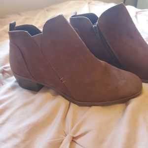 Brown Suede Ankle Boots